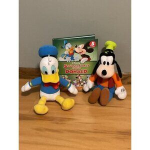 Kohls Cares Disney Donald Duck & Goofy Plush Toy Set With 5-Minute Stories Book